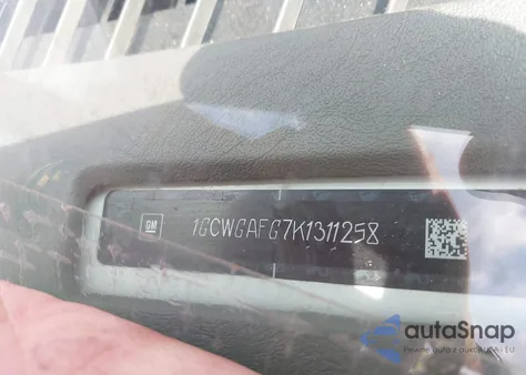 2019 Chevrolet Express 2500 Work Van из США, поврежденный, VIN 1GCWGAFG7K1311258